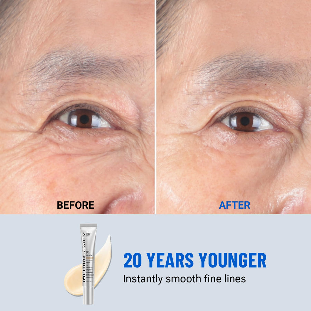 iMethod Perfection Eye Tightener cream swirl highlights rich texture and hydration.