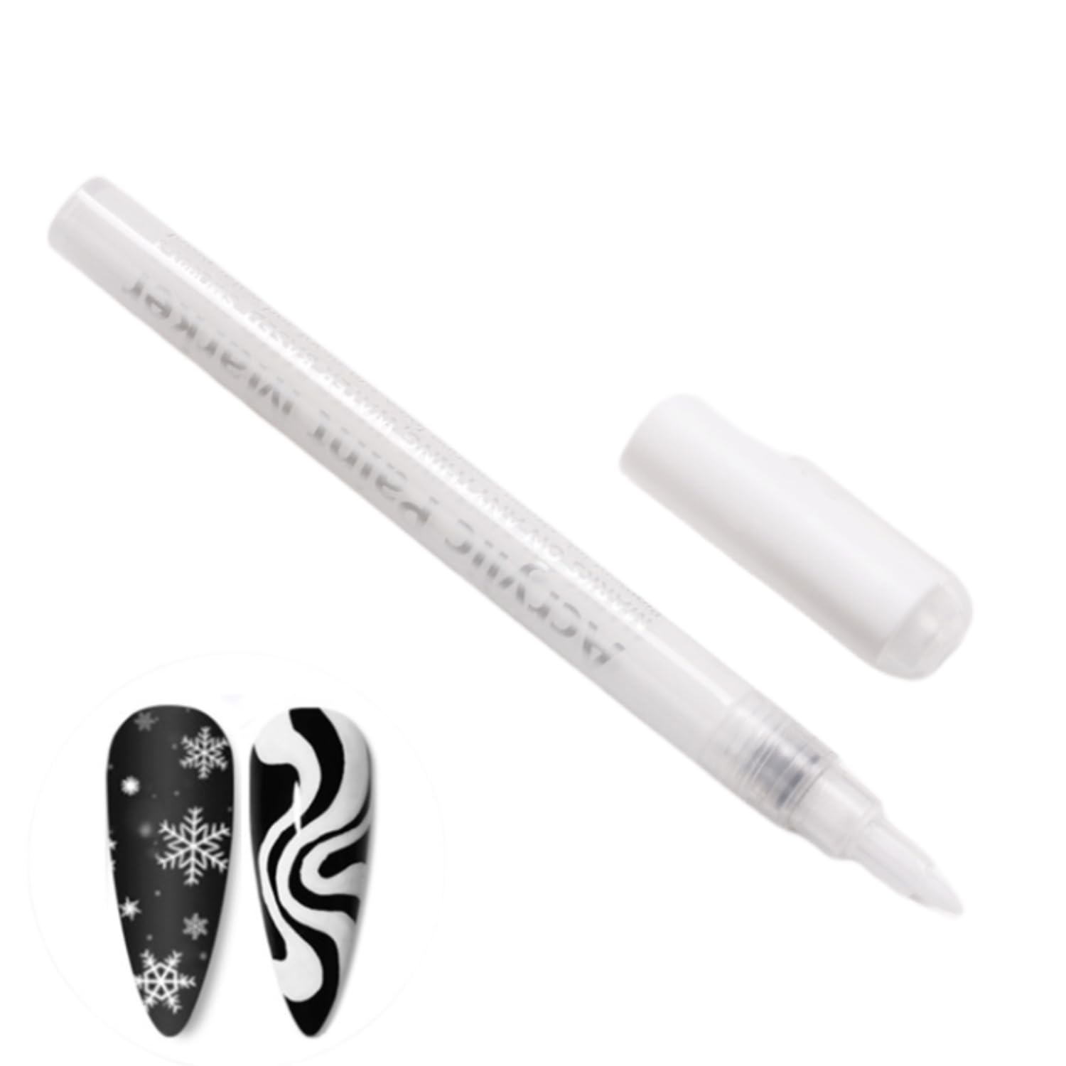 IMGDD Nail Art Pen with white cap close-up, ideal for precise nail detailing.