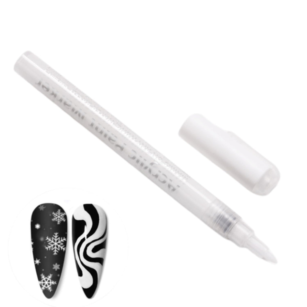 IMGDD Nail Art Pen with white cap close-up, ideal for precise nail detailing.