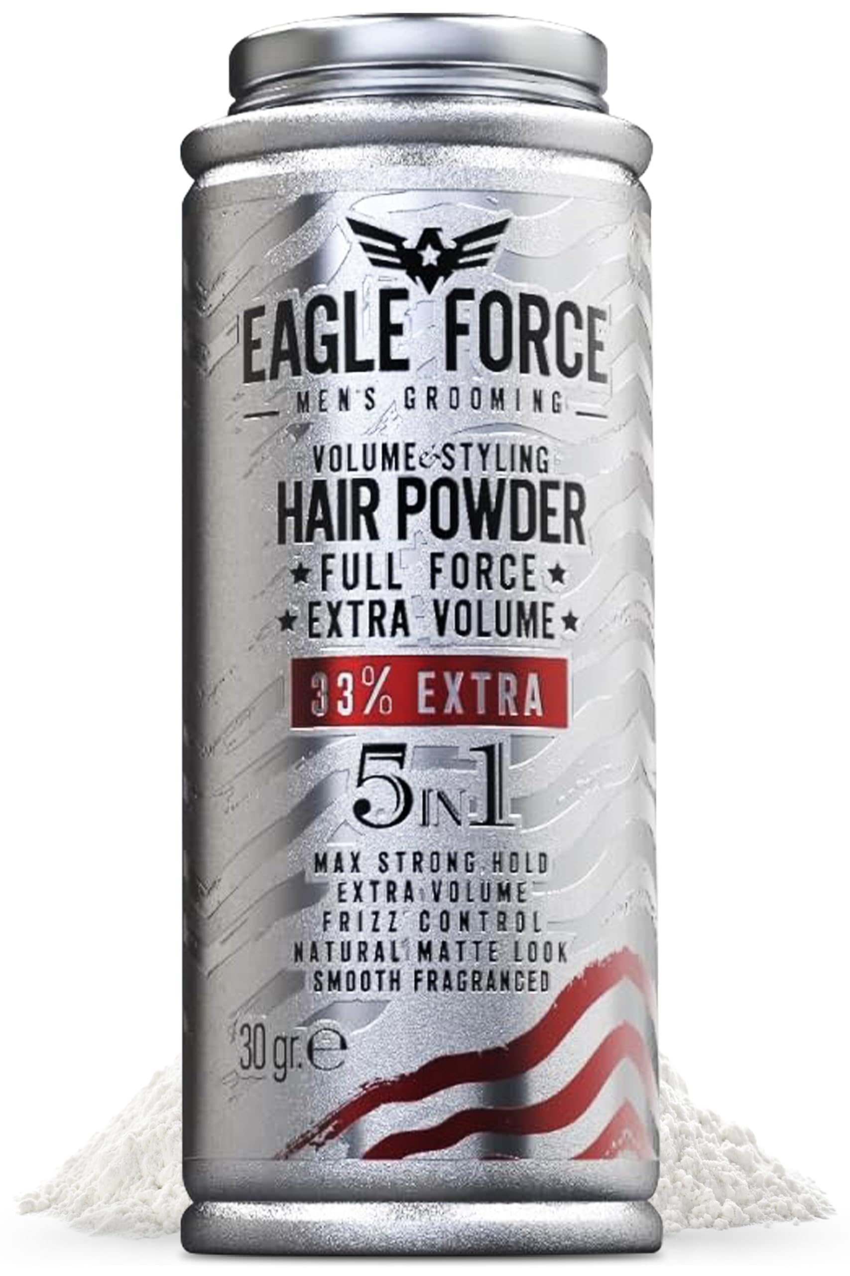 Immortal NYC Eagle Force powder 1oz boosts volume for fuller hair.