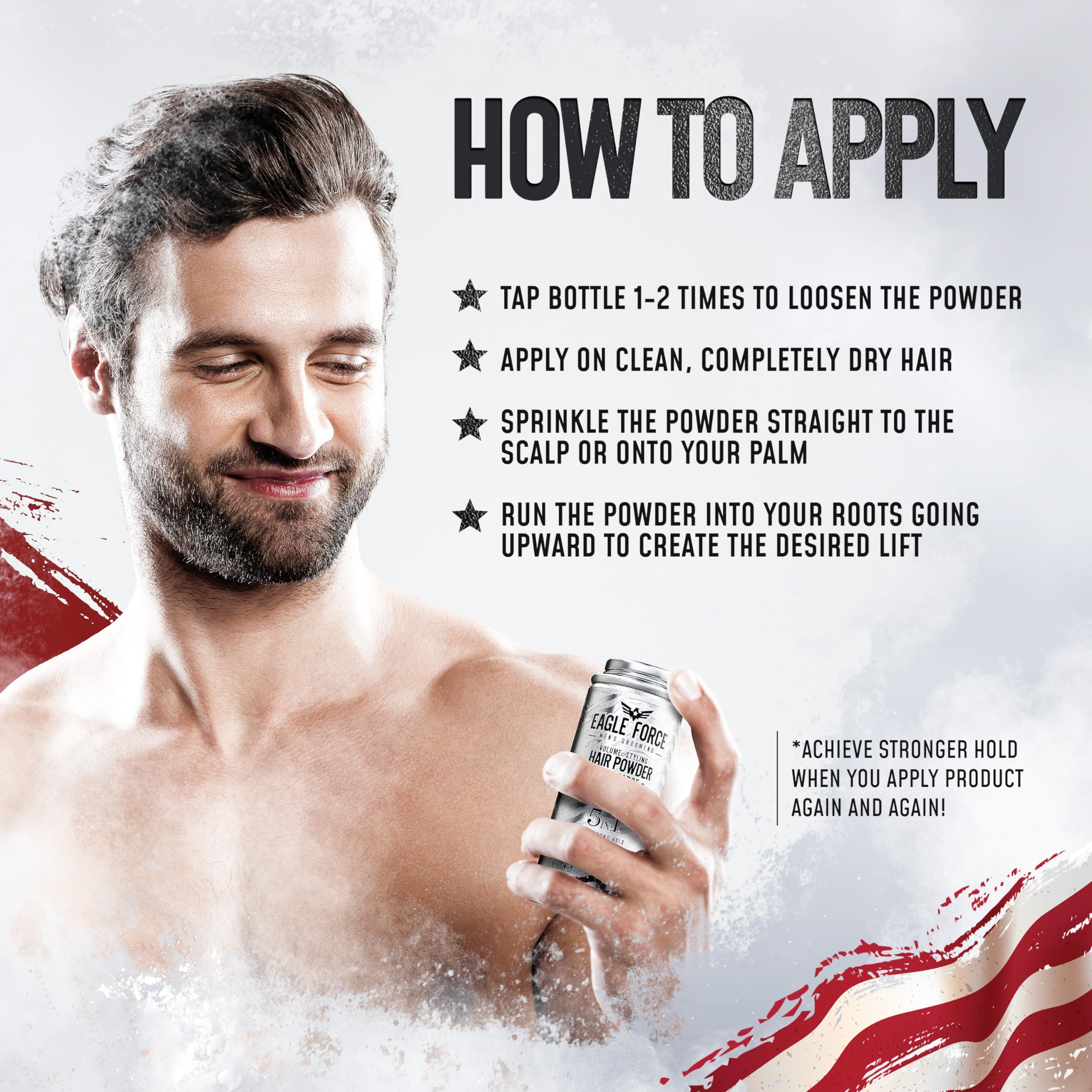 Immortal NYC Eagle Force residue-free-wash focus rinses clean with water.
