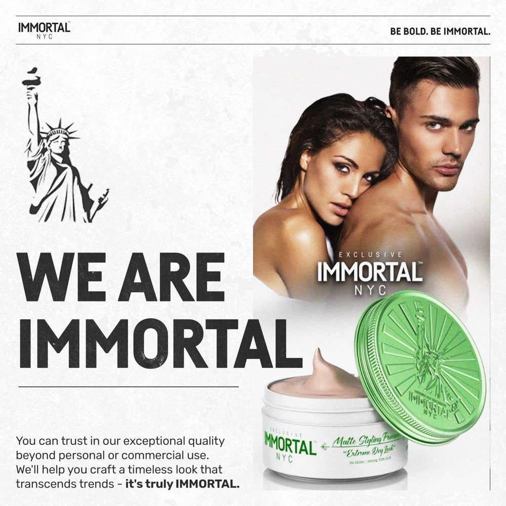 Immortal NYC Pomade suitable for all hair types and textures