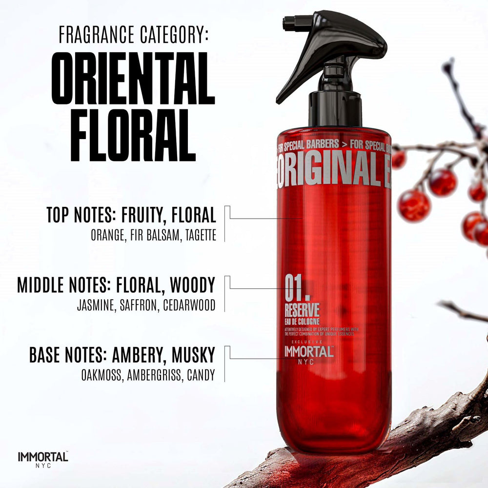 Immortal NYC Reserve 01 massage application shows soothing post-shave care