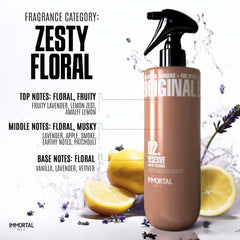 Immortal NYC Reserve 02 spray mist delivering refreshing, long-lasting aura.