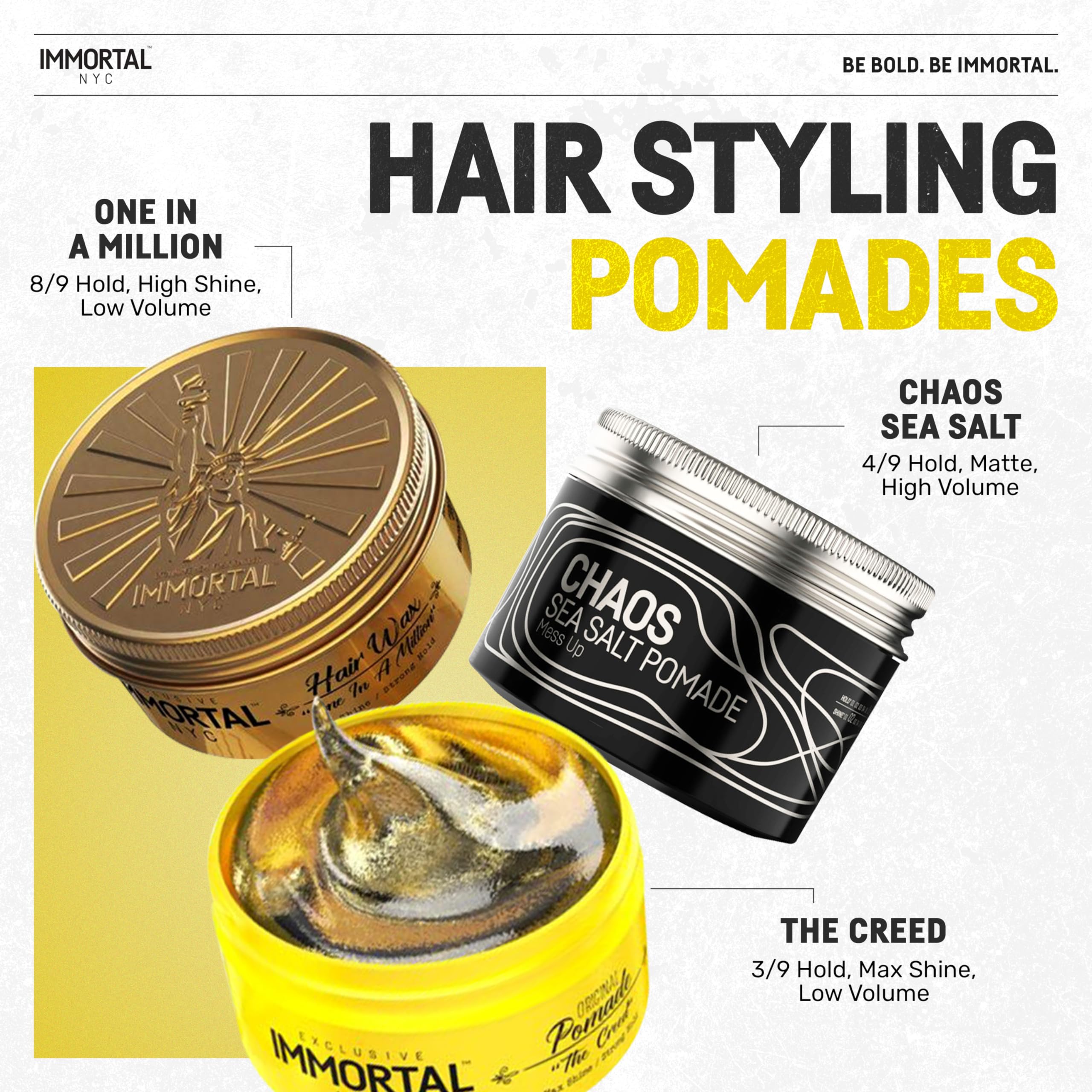 Immortal NYC Creed water-based formula rinses out easily with water.