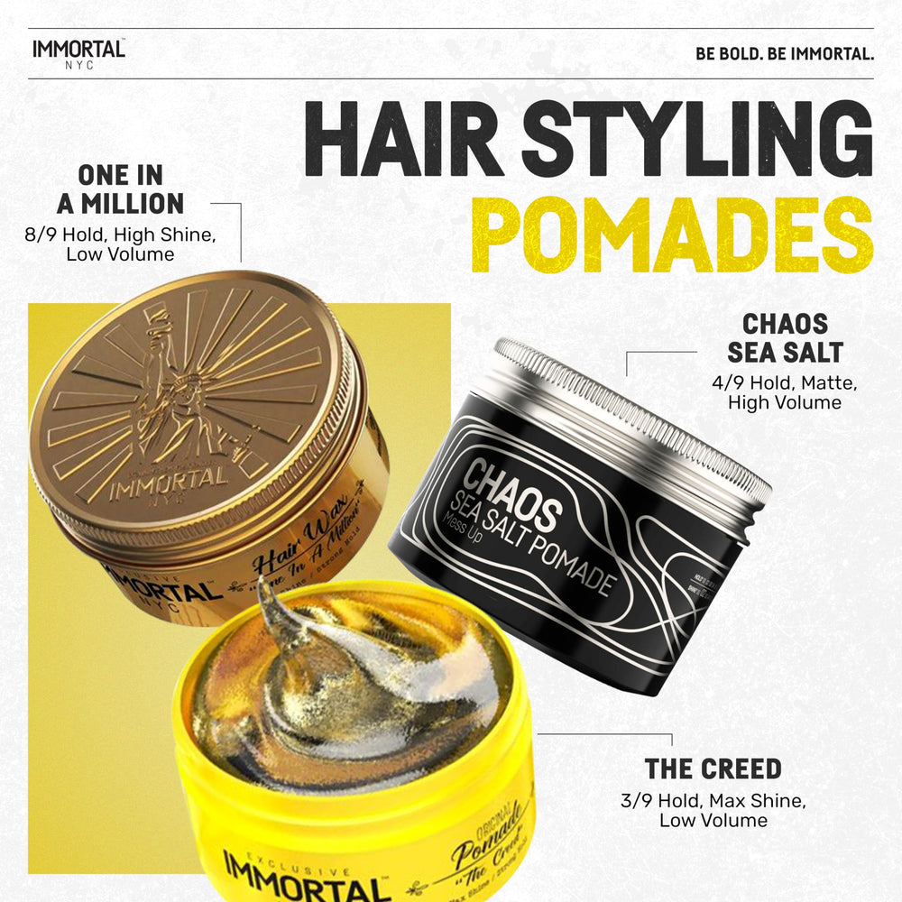 Immortal NYC Creed water-based formula rinses out easily with water.