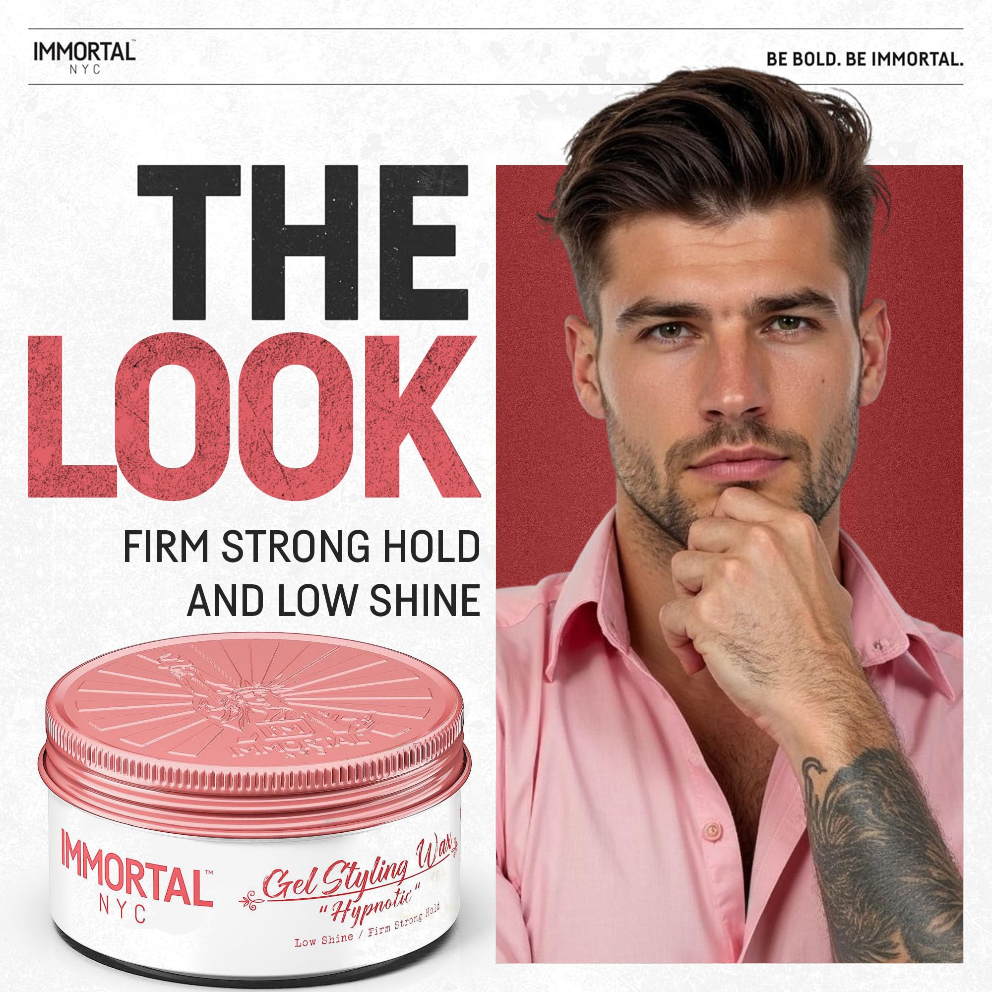 Immortal NYC Hypnotic definition texture demonstrates versatile styling capability