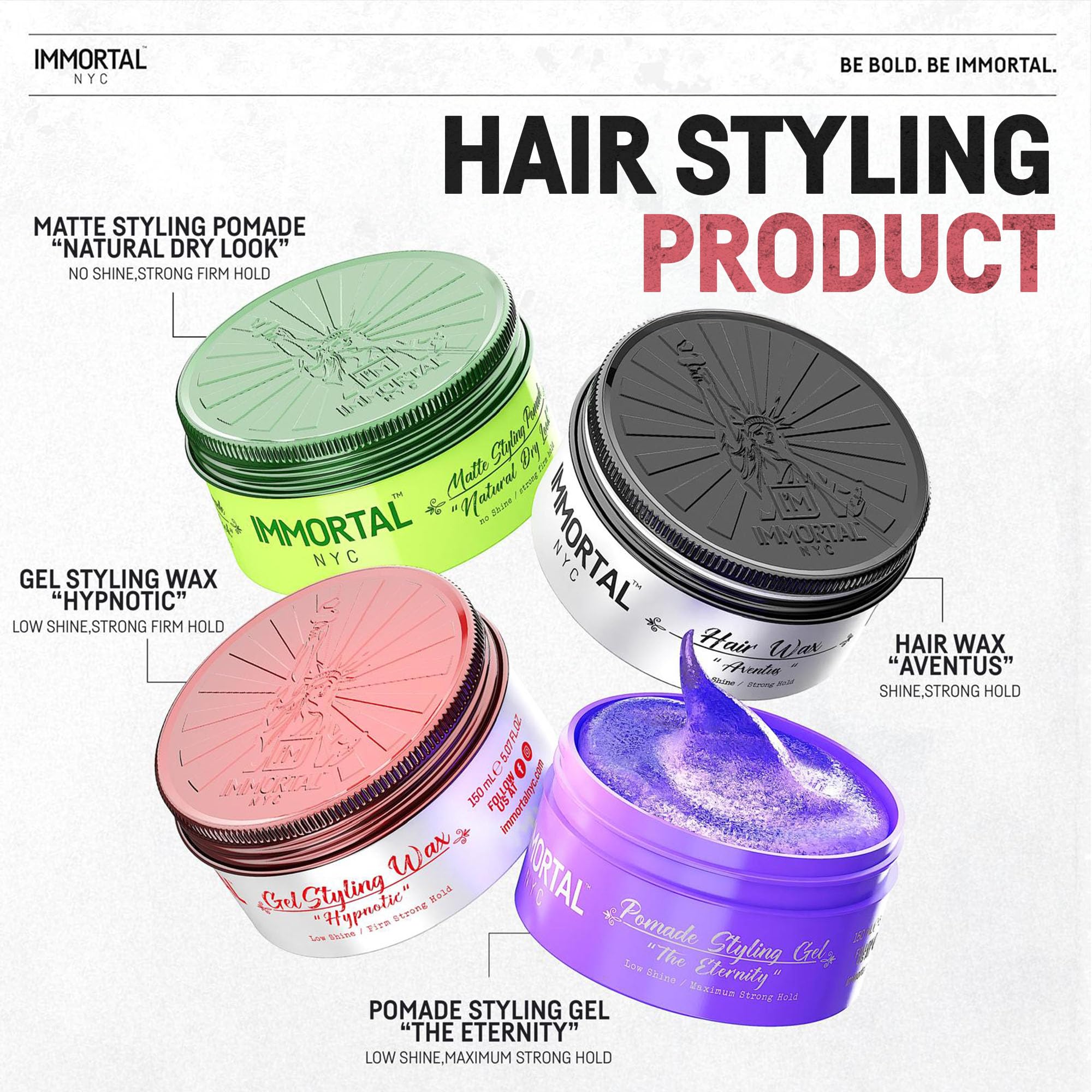 Immortal NYC Hypnotic men's styling on-the-go demonstration