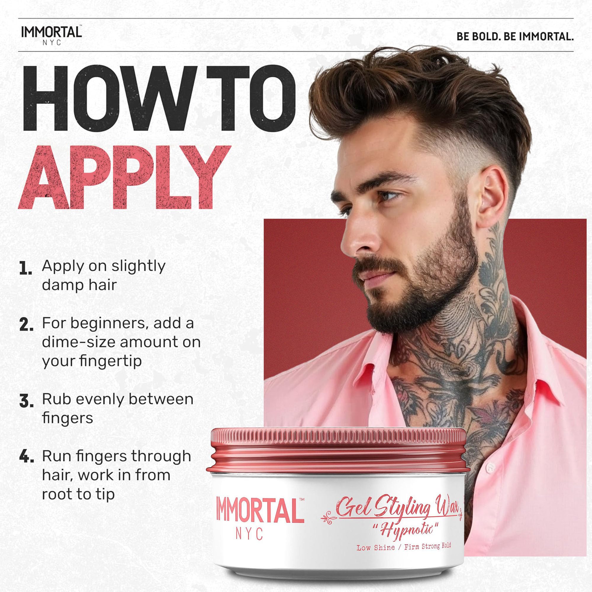 Immortal NYC Hypnotic wash-out easy formula leaves no residue