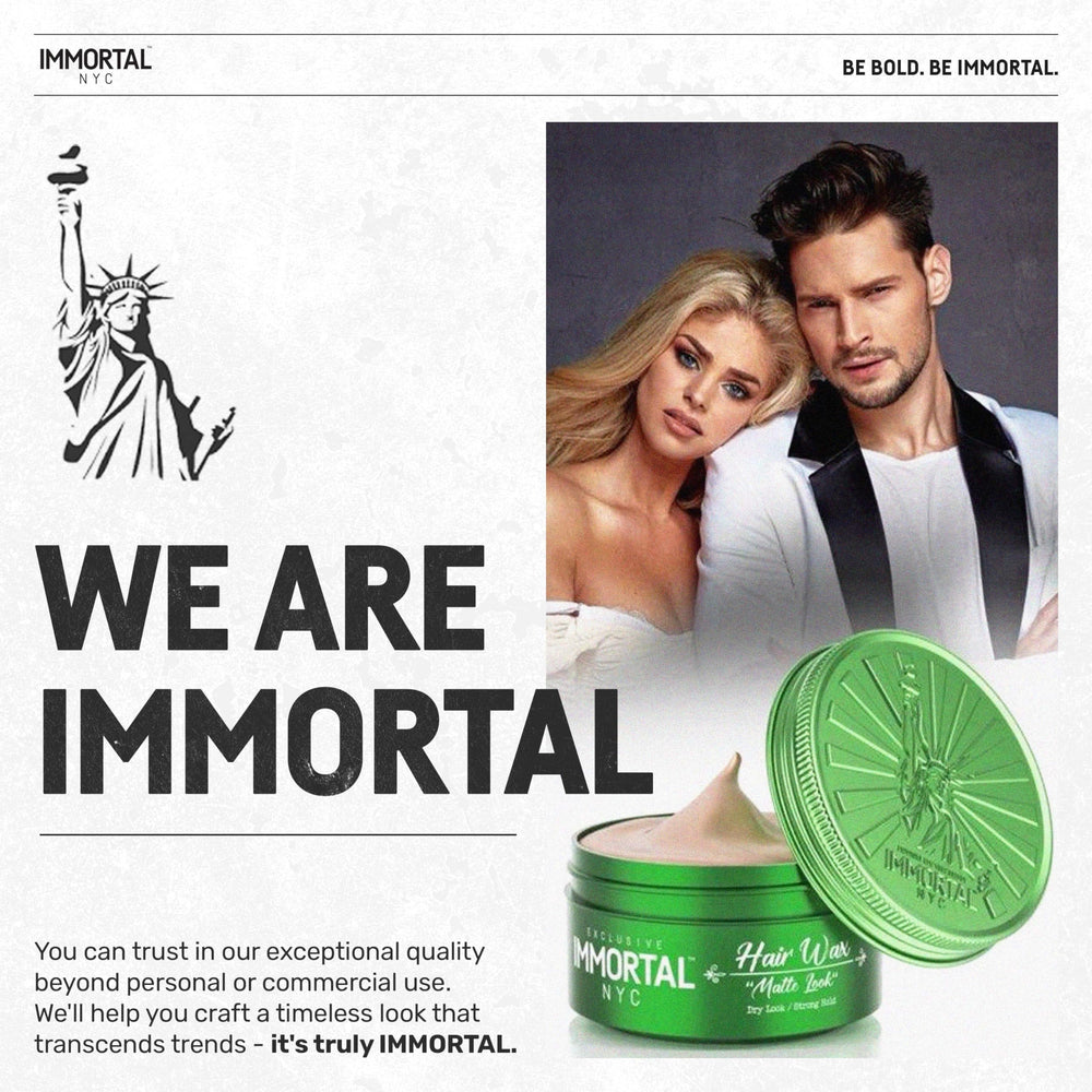 Immortal NYC Matte Look Hair Wax maintains style in extreme weather