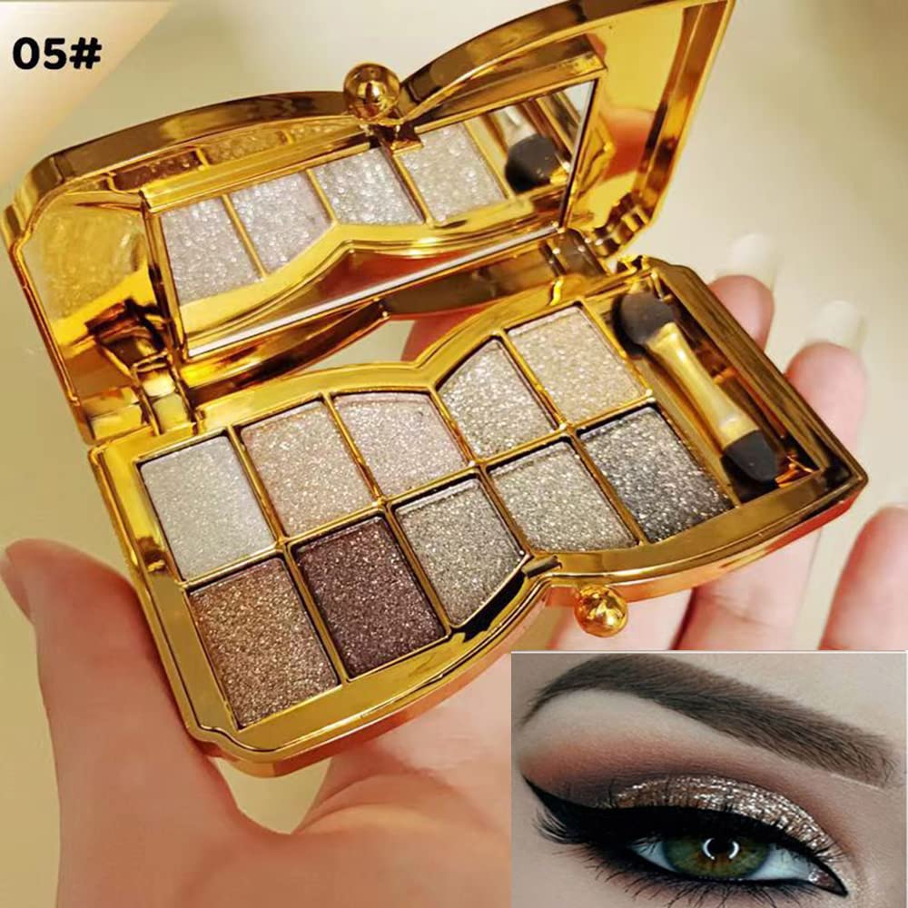 Impeccablery glitter eyeshadow palette packaging is compact and travel-friendly.