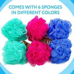 IMPRESA blue-puff loofah design enhances grip and bath routine for men and women