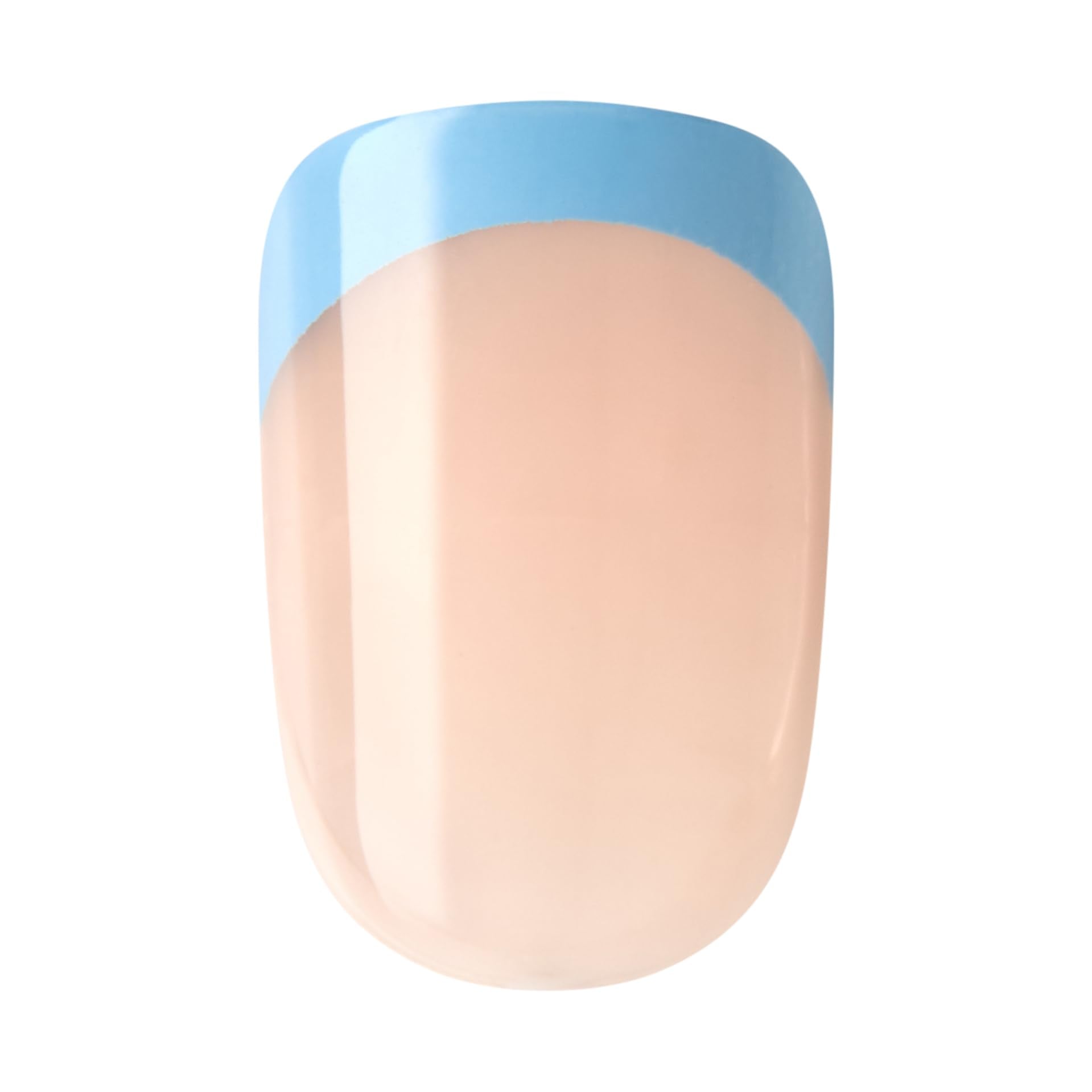 imPRESS blue French nails suit casual or school outfits.