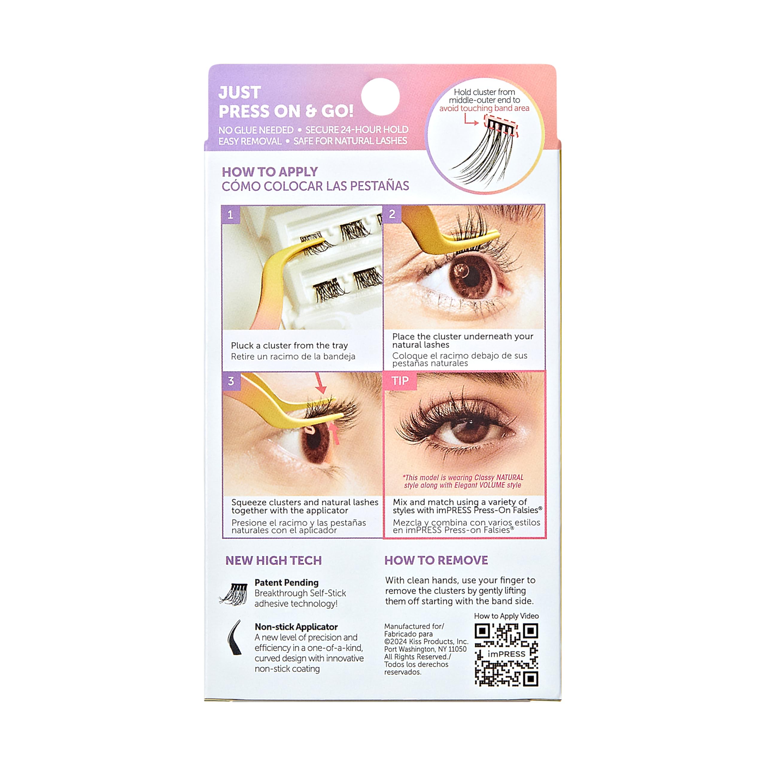 imPRESS Falsies front view pack showcases product design.