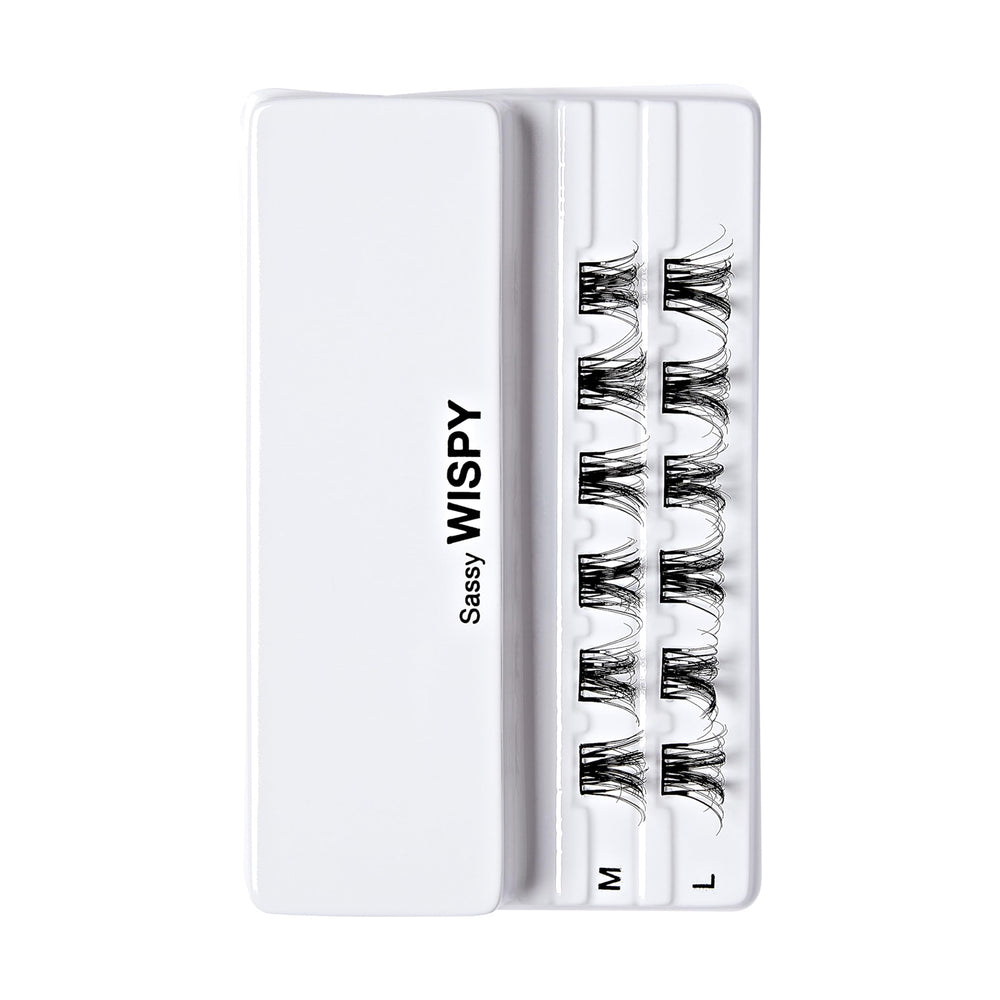 imPRESS Falsies lash-on eye application shows fast, glue-free wear.