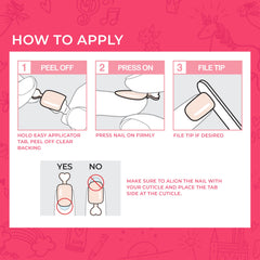 imPRESS No Glue press-on nails in pink enable easy, mess-free application for children