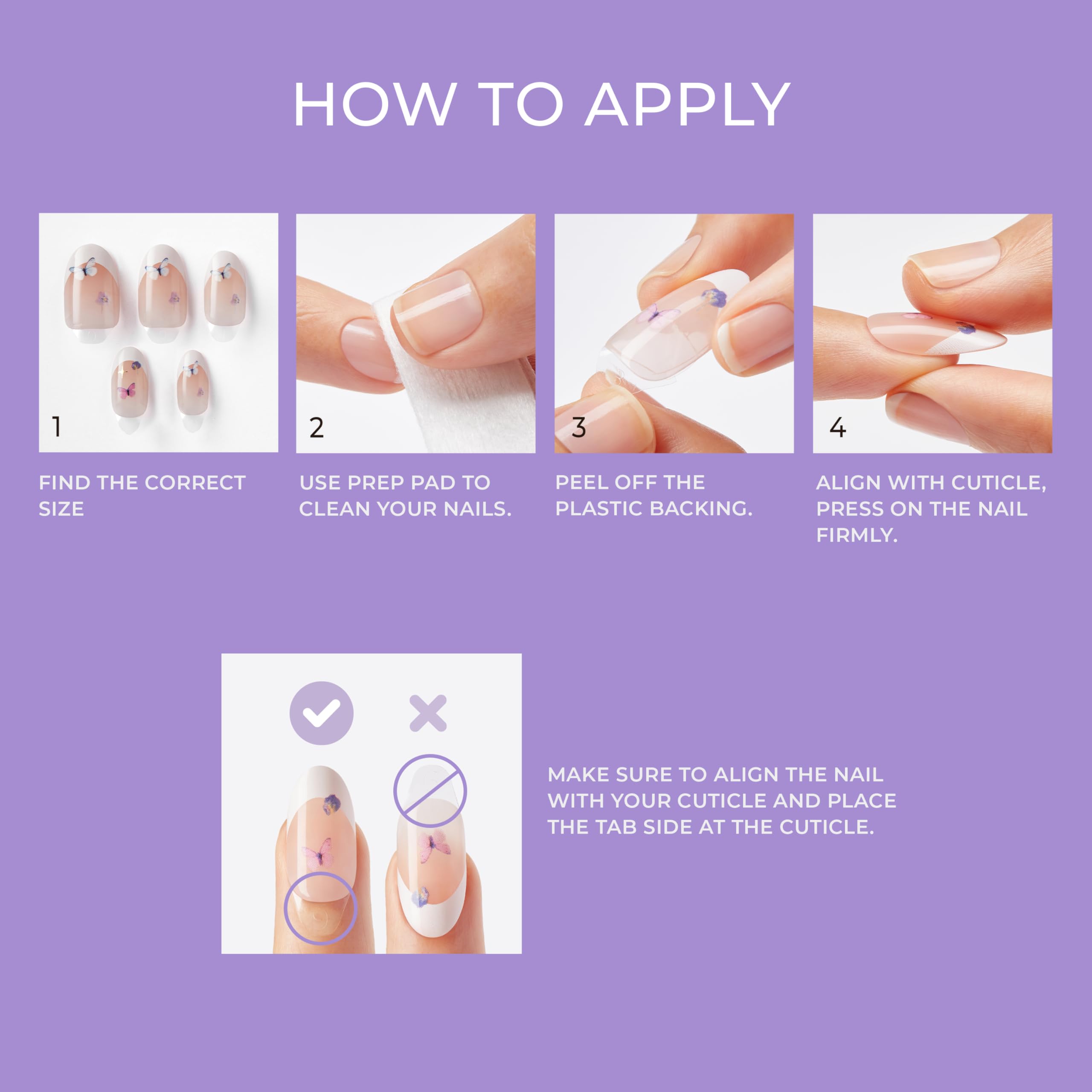 imPRESS No Glue Mani ballerina nails with glossy finish for natural look and quick wear