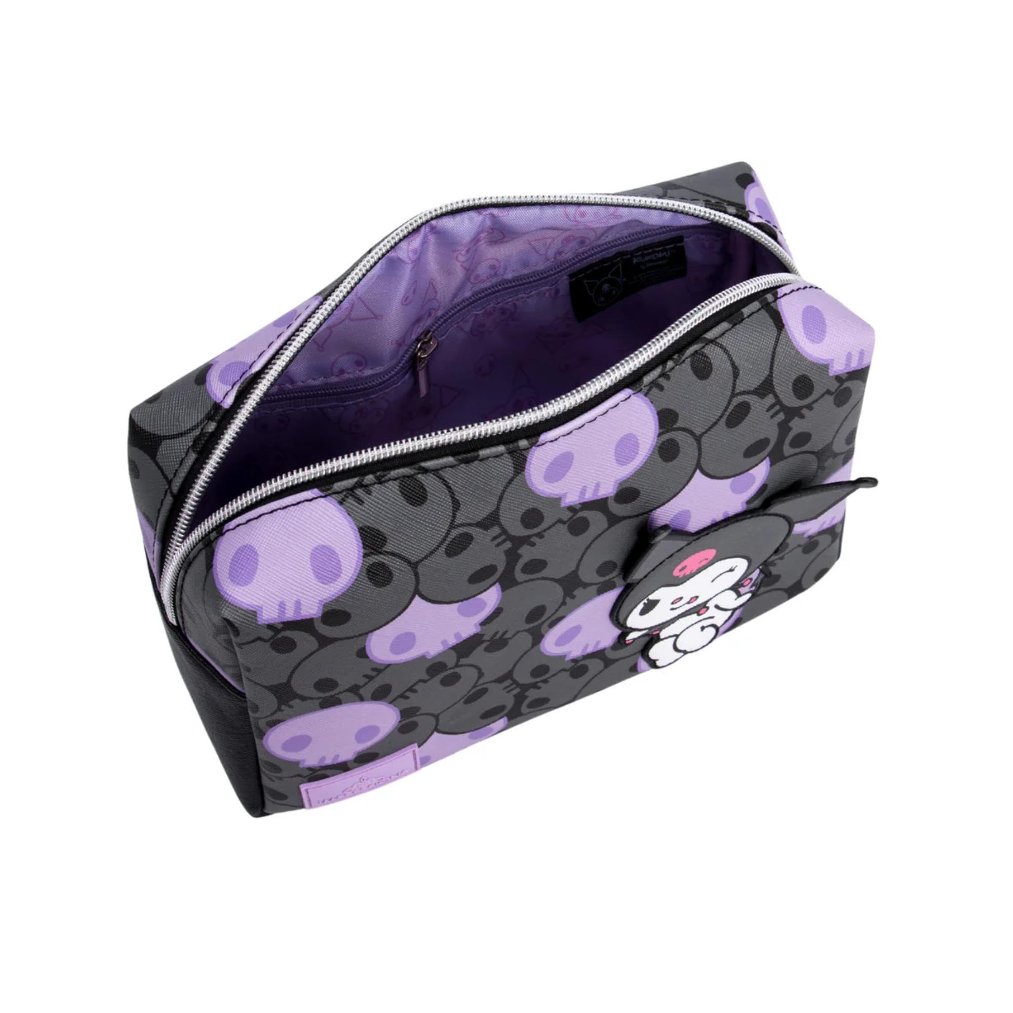 Kuromi travel pouch compact design for on-the-go makeup organization.