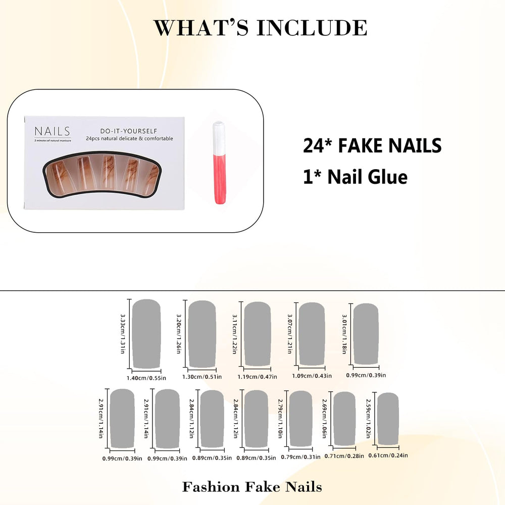 IMRAIN adhesive glue-on nails for quick, secure application