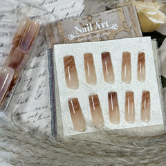 IMRAIN full-cover acrylic gel nails with a smooth, glossy finish