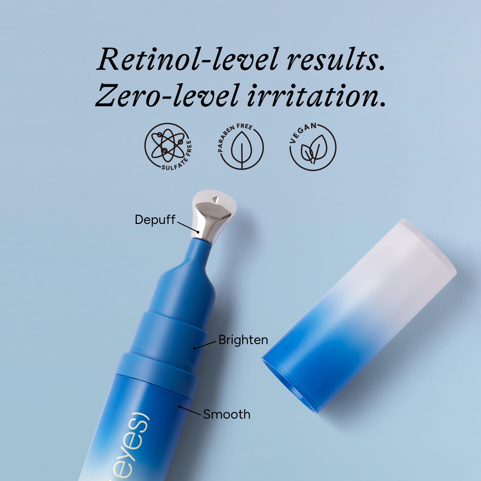 In My Eyes Caffeine Eye Serum Bakuchiol and hyaluronic acid ingredients close-up