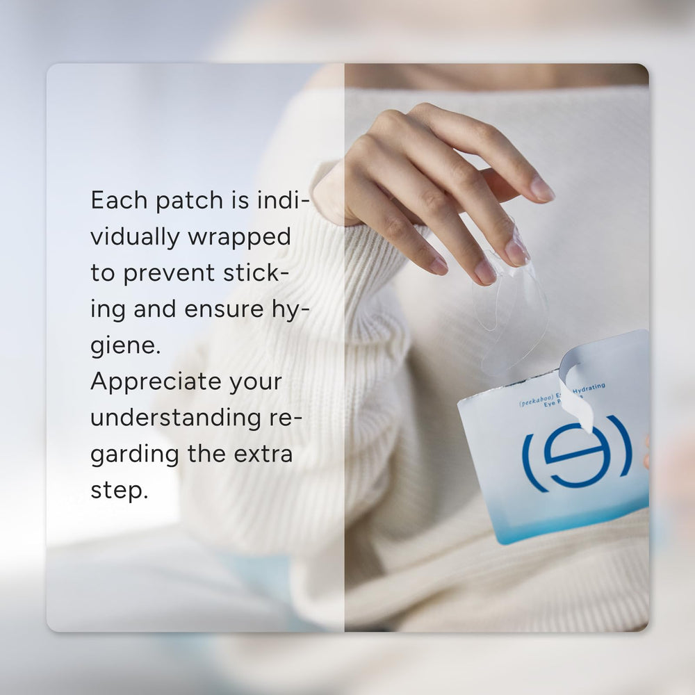 In My Eyes individually wrapped patches are travel-ready for convenient skincare routines.