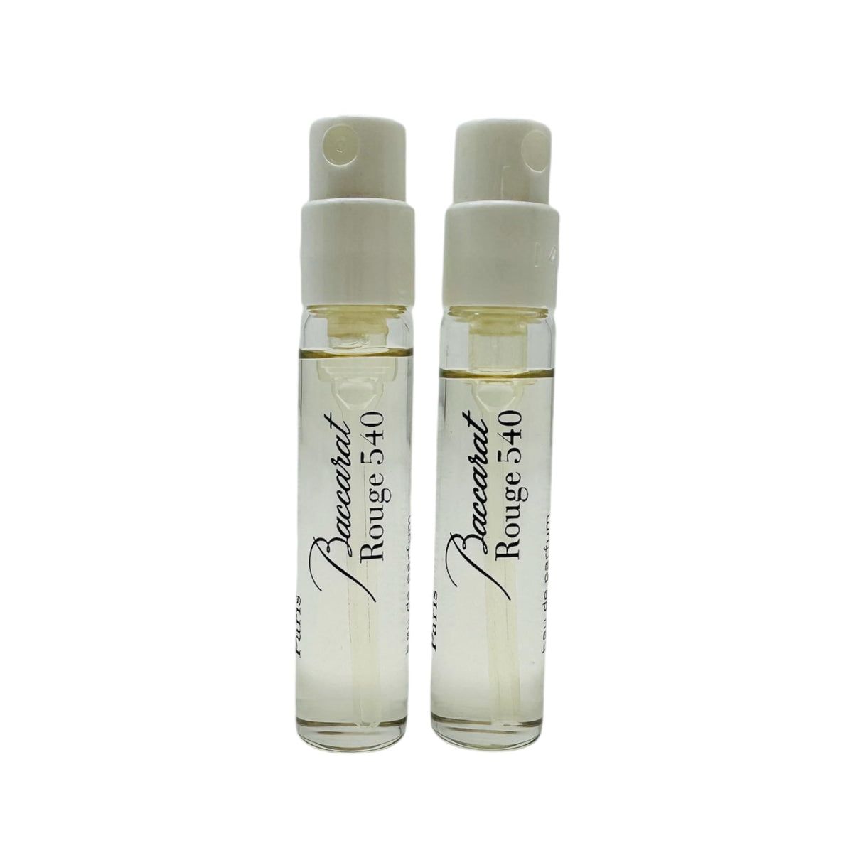 In1mart Baccarat540 sample vial front view shows compact travel size ideal for trials.
