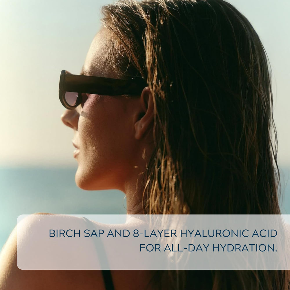 INCELLDERM Aqua Protection Sunscreen blended under makeup for smooth base