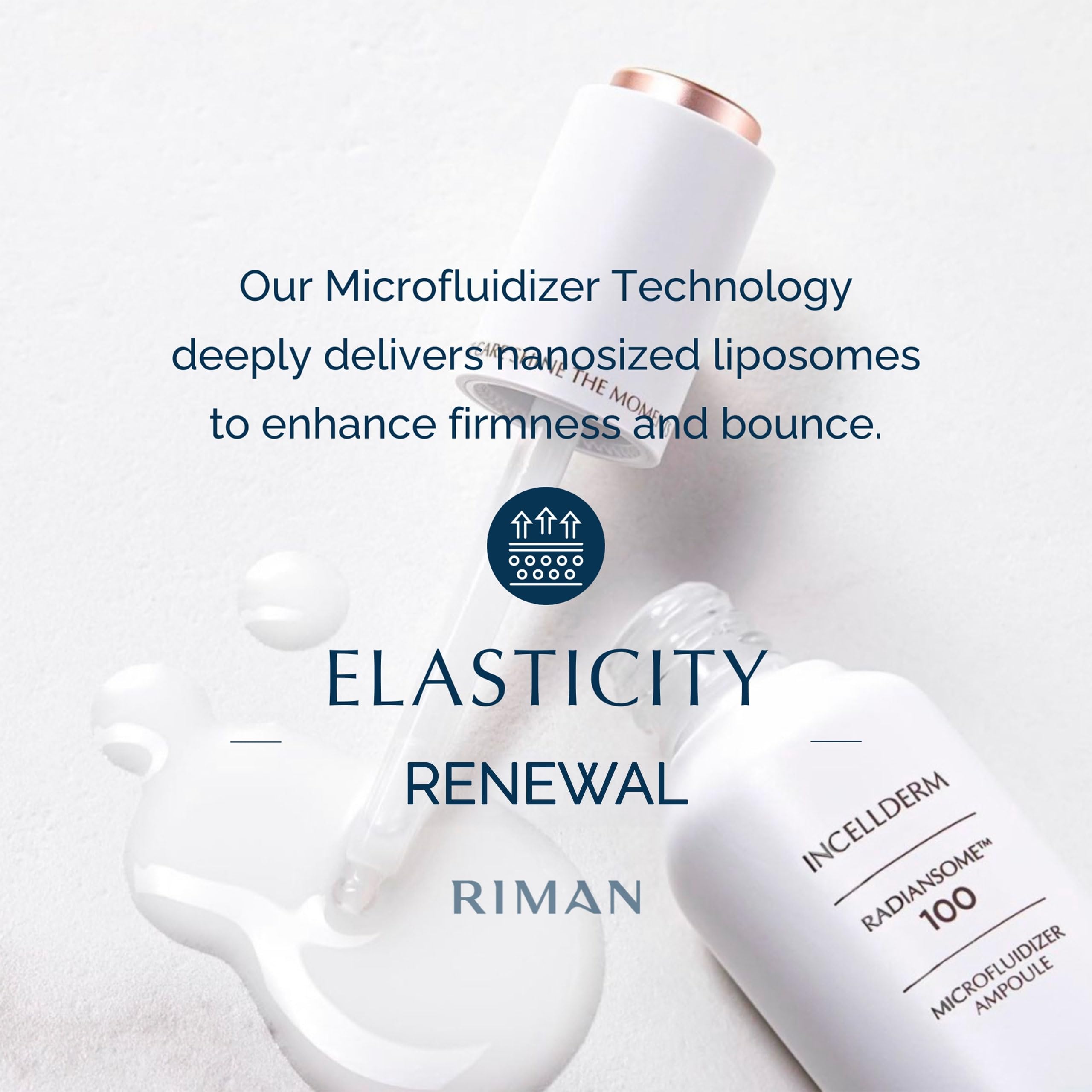 INCELLDERM Radiansome Ampoule: concentrated serum supporting skin renewal.