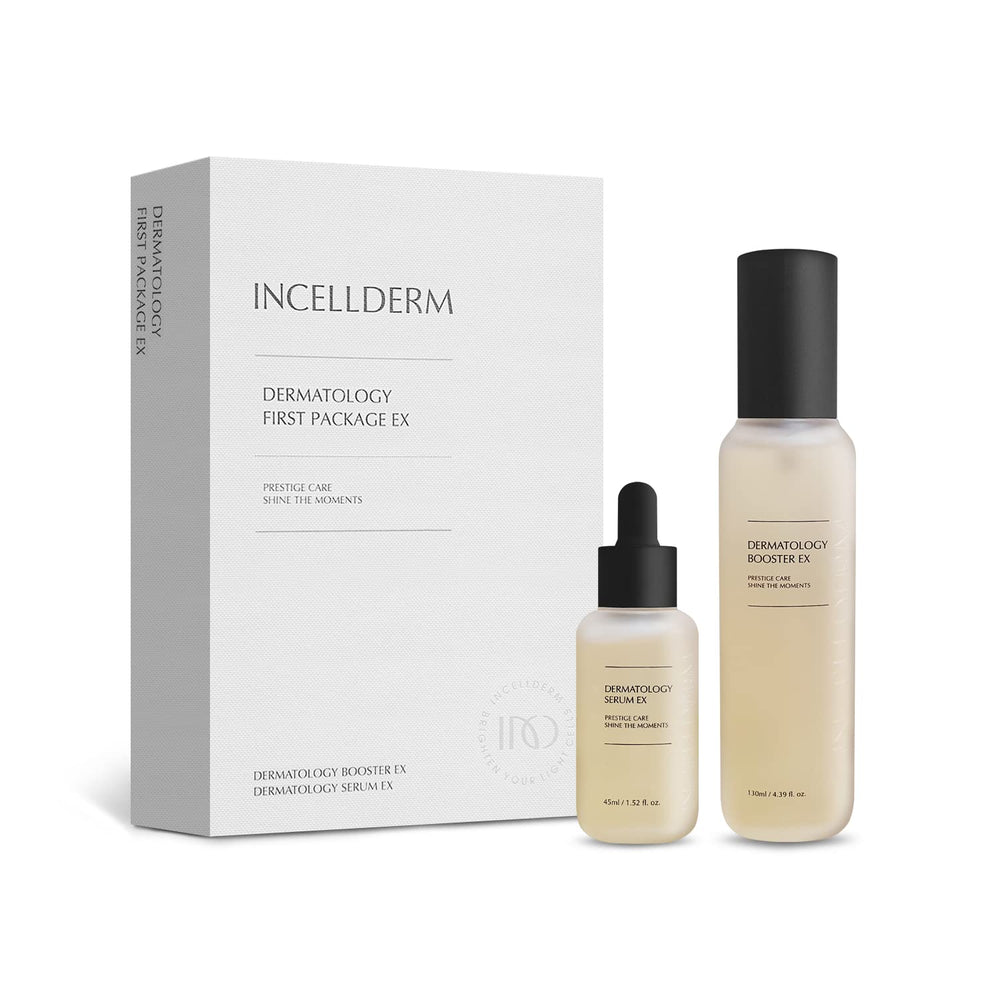 INCELLDERM RIMAN booster bottle delivering refreshing hydration for daily skin care.