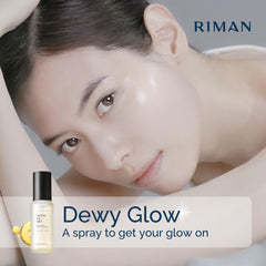 Camellia seed oil and seaberry water ingredients highlighted in Vieton mist