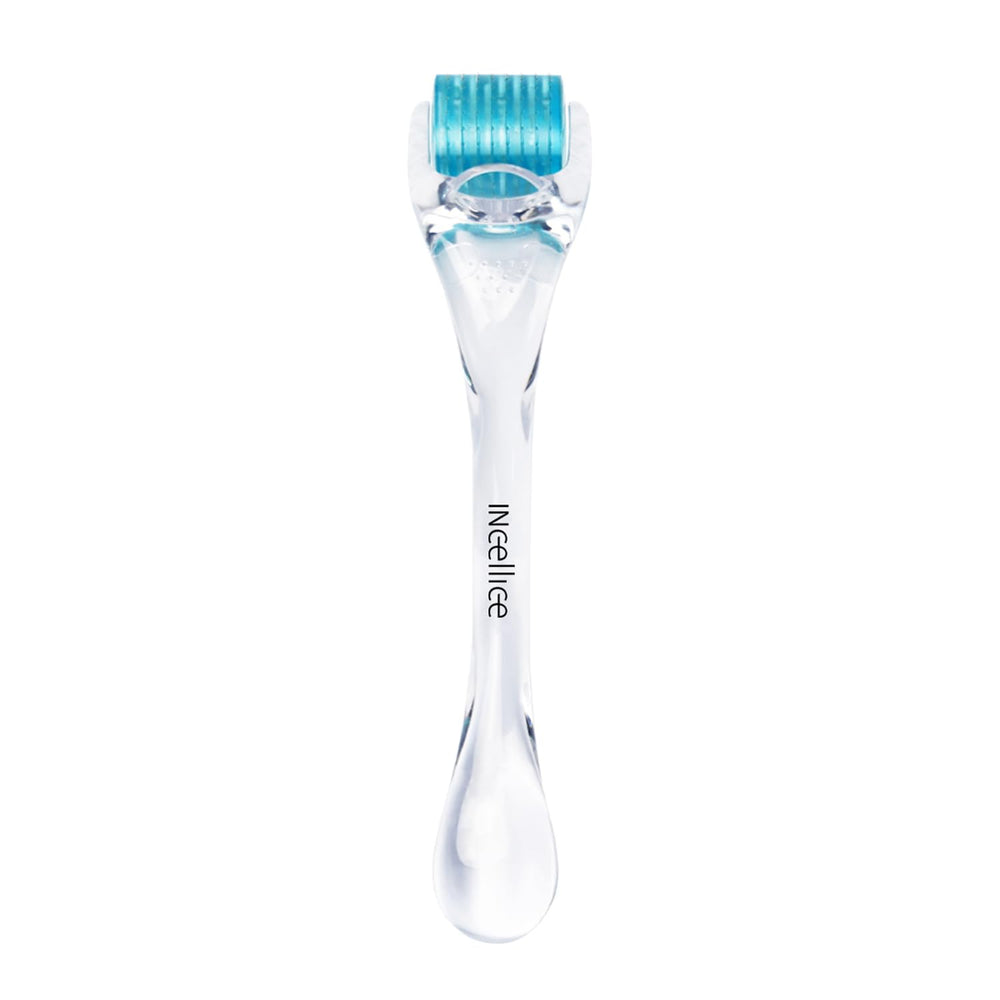 INCELLICE derma roller with titanium needles for at-home microneedling