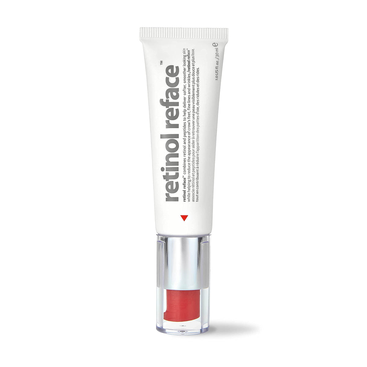 INDEED Labs Retinol Reface 1oz bottle supports overnight resurfacing for smoother skin.