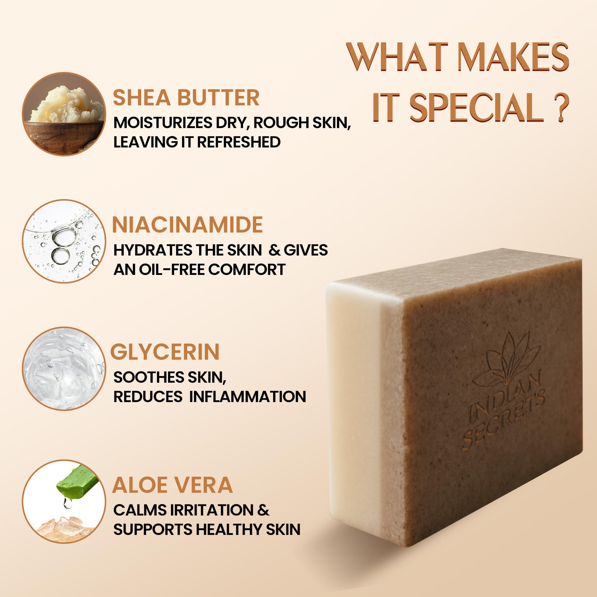 INDIAN SECRETS cleansing lather close-up showing rich, creamy foam.