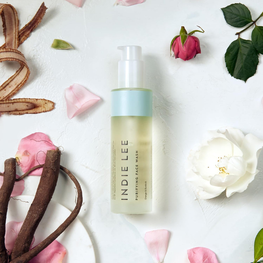Close-up of the foaming texture in Indie Lee Purifying Face Wash