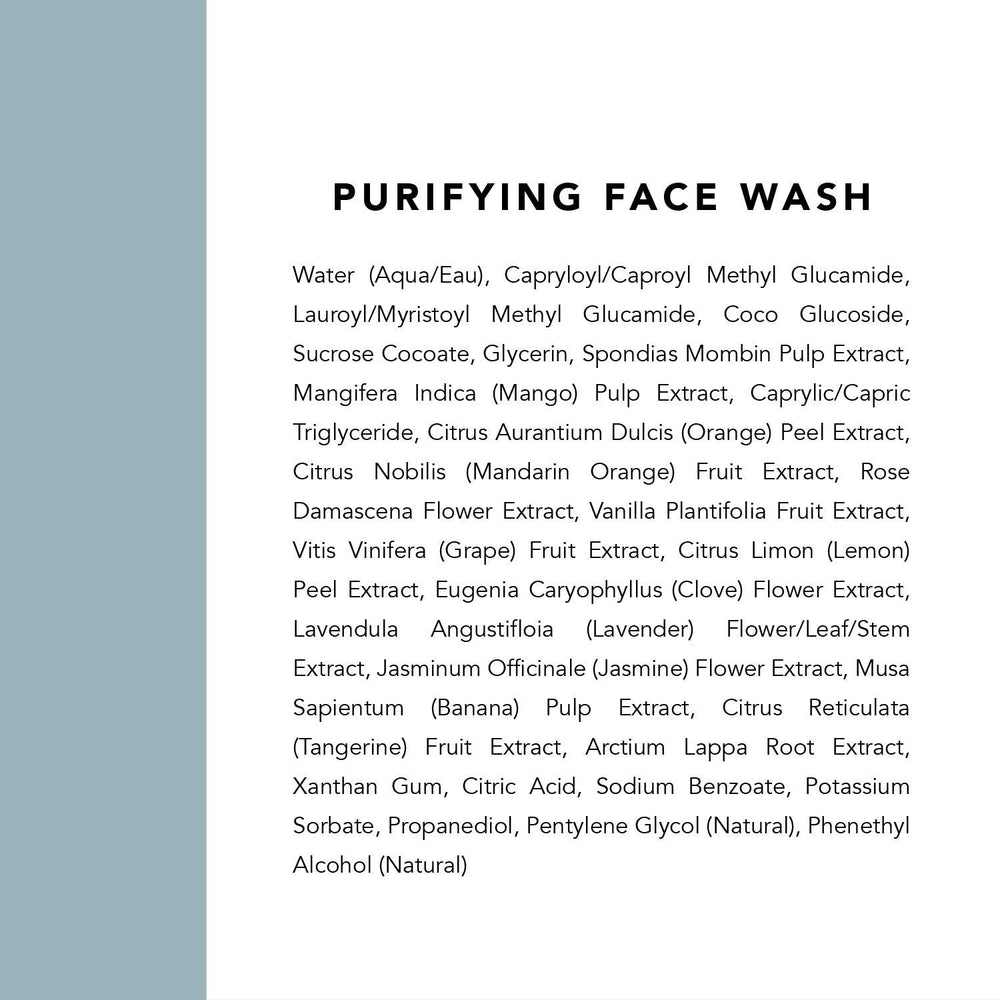 Compact 4 oz bottle of Indie Lee Purifying Face Wash for travel