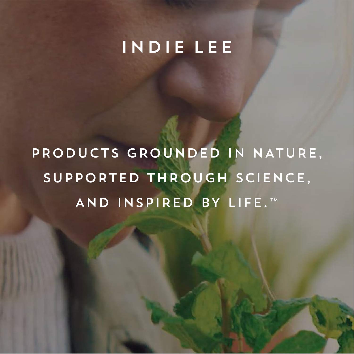 Indie Lee Soothing Cleanser makeup removal action showing effective cleansing without stripping