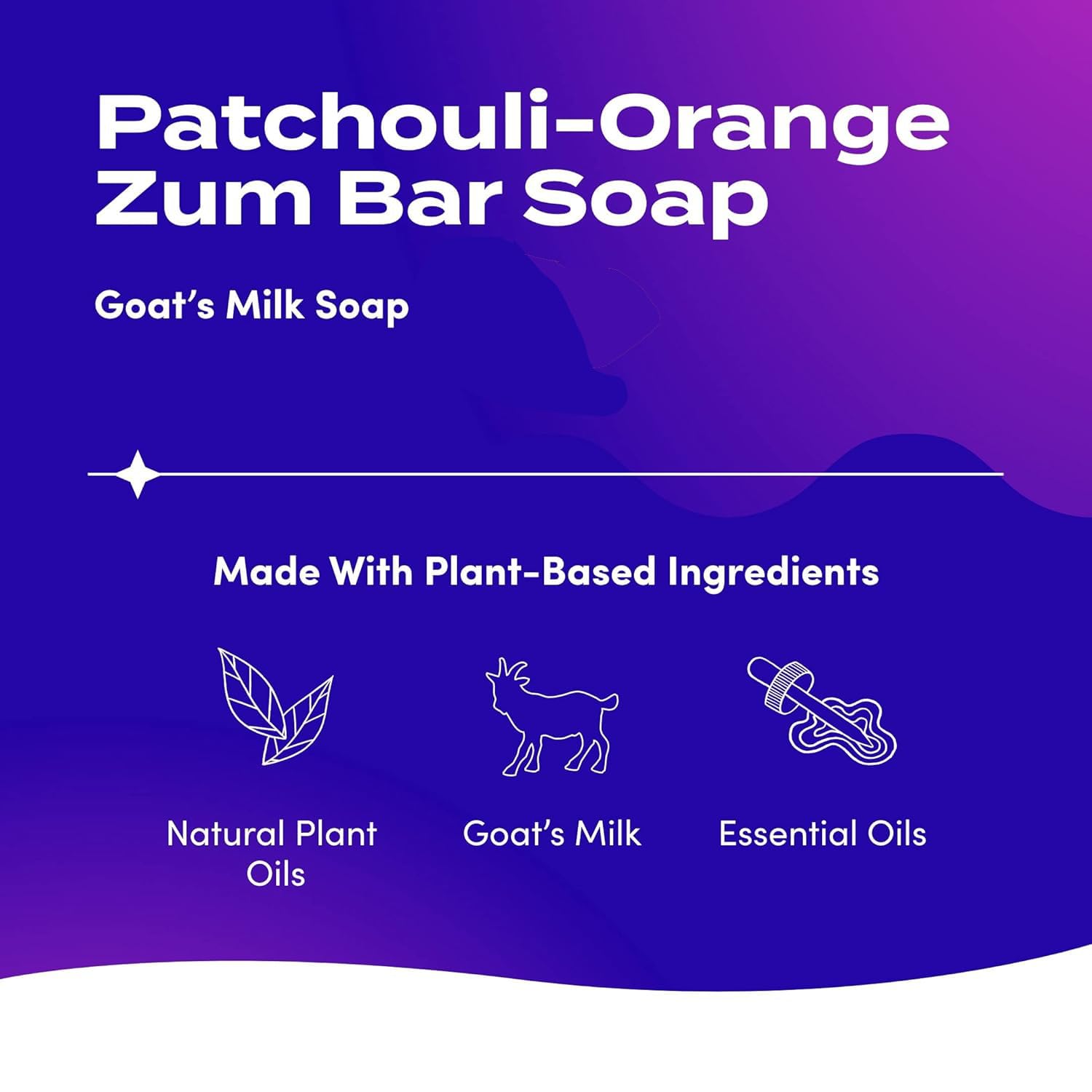 Indigo Wild Zum Goat's Milk Soap Bar ingredients and oil blend for nourished skin