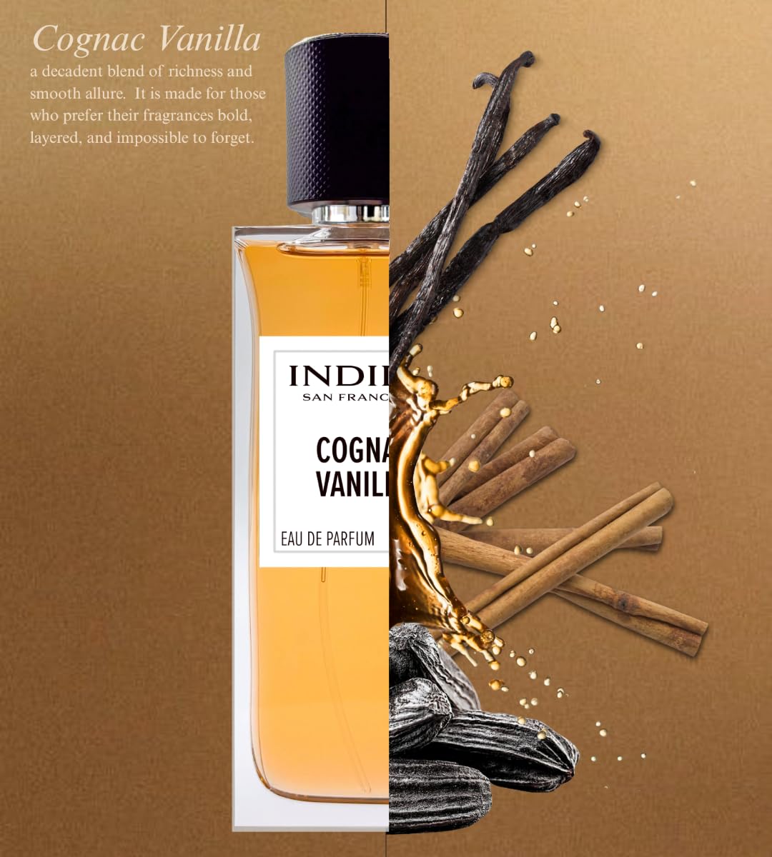 Indira San Francisco eau de parfum spray delivers instant premium presence.