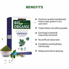 INDUS VALLEY Indigo powder texture ideal for smooth mixing.