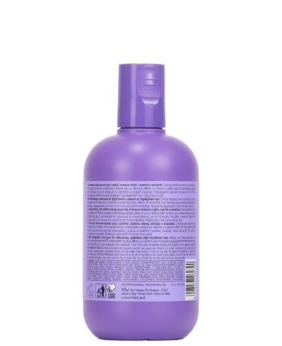 Inebrya Blondesse No-Orange Shampoo being applied to hair for cooler brown tones
