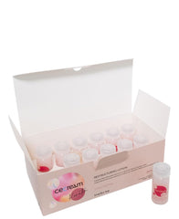 Inebrya Ice Cream Keratin Lotion bottle pouring for deep conditioning and detangling.