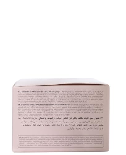 Inebrya Ice Cream Keratin Lotion on hair showing improved softness and shine.