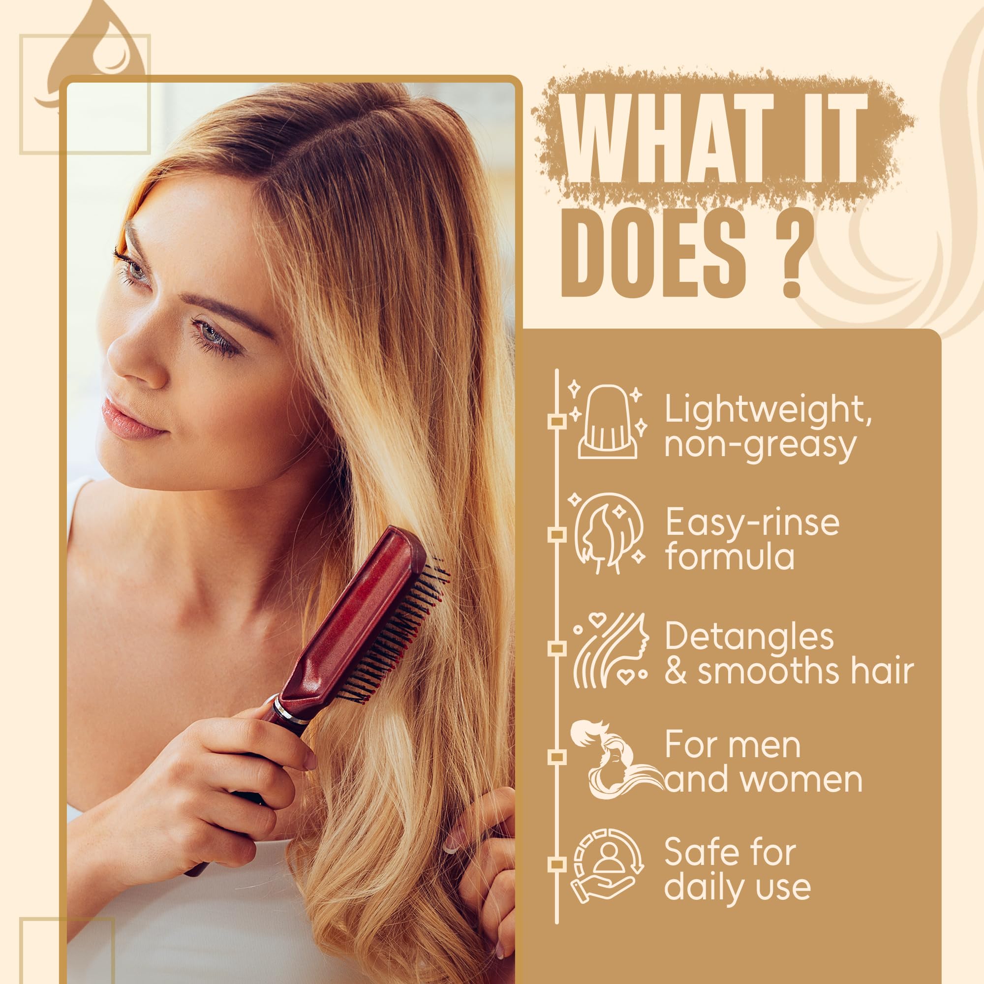 INFINA ESSENTIALS Batana Oil Bamboo Extract ingredients close-up signals lightweight hydration.
