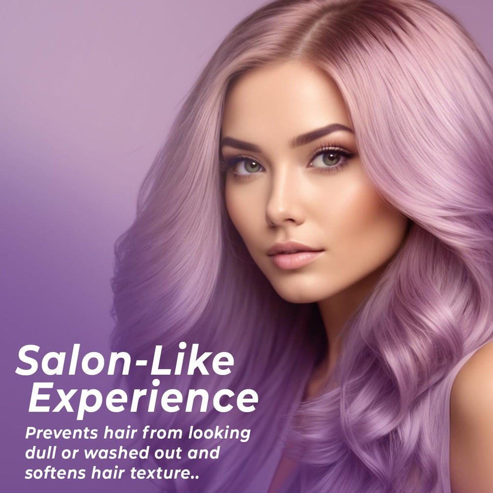 INFINA ESSENTIALS Color-treated hair after use appears vibrant and silky.