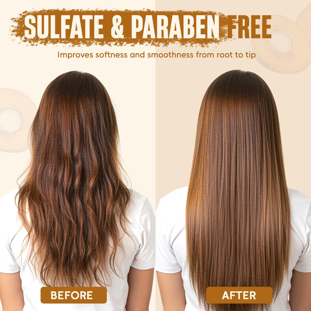 Duo-pack on shelf communicates sulfate-free, paraben-free daily care.