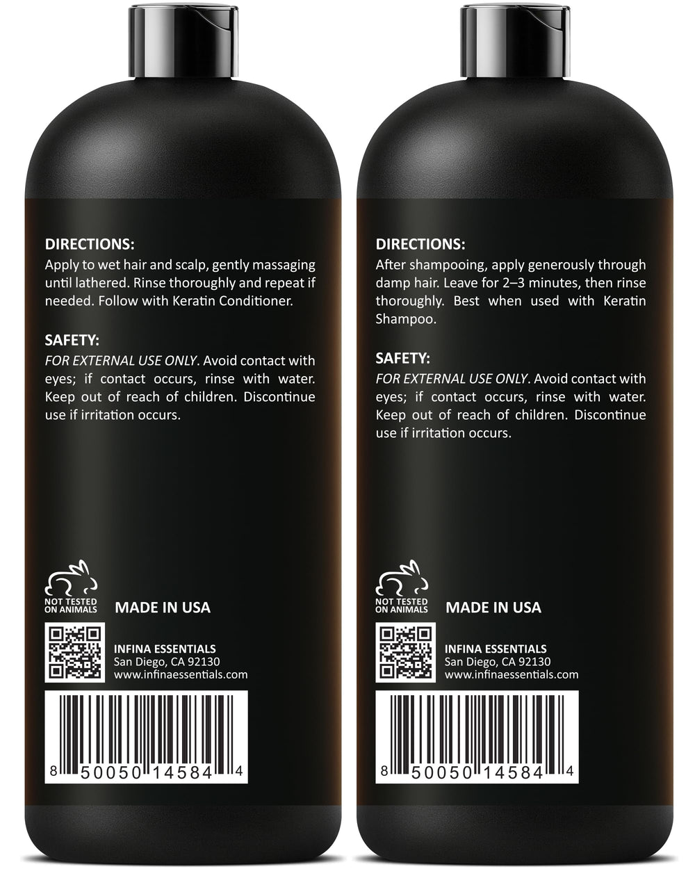 INFINA ESSENTIALS Made in USA seal on packaging.