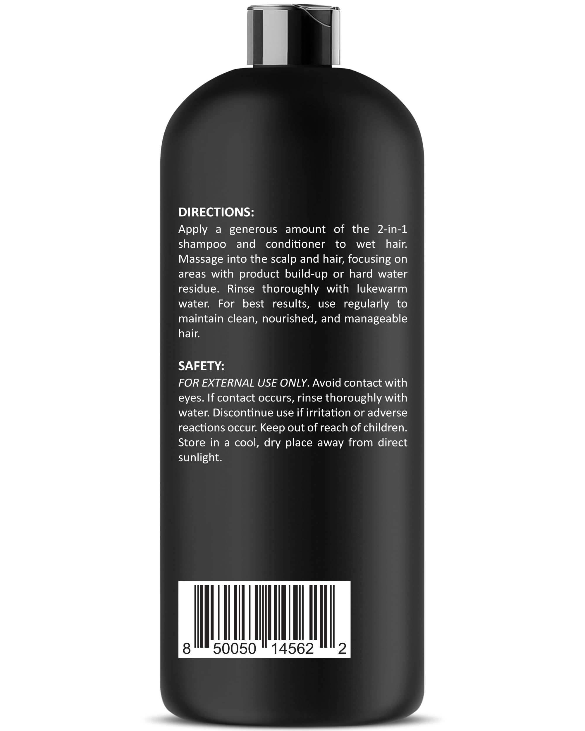 Infina Essentials vanity shot of 16 oz bottle emphasizes generous size