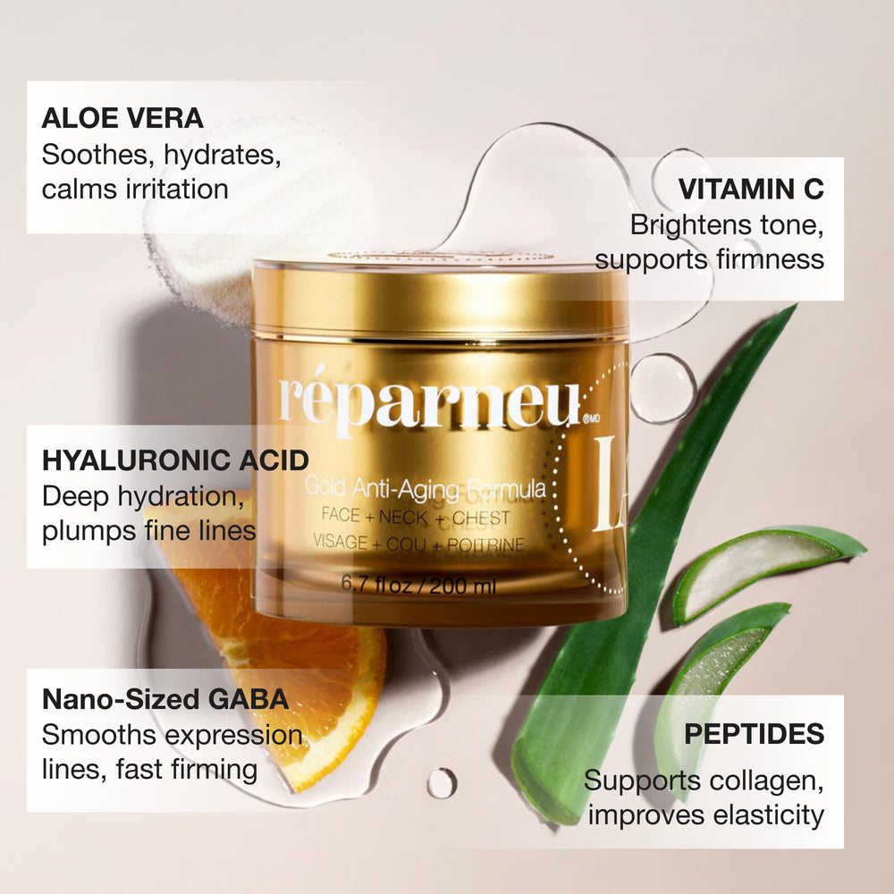 InfiniteAloe Gold cream texture on skin for hydration