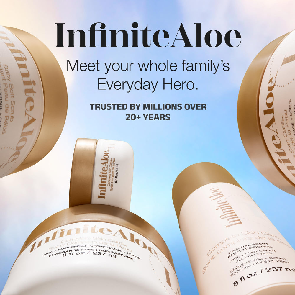 InfiniteAloe Gold ingredients panel highlighting 12 actives